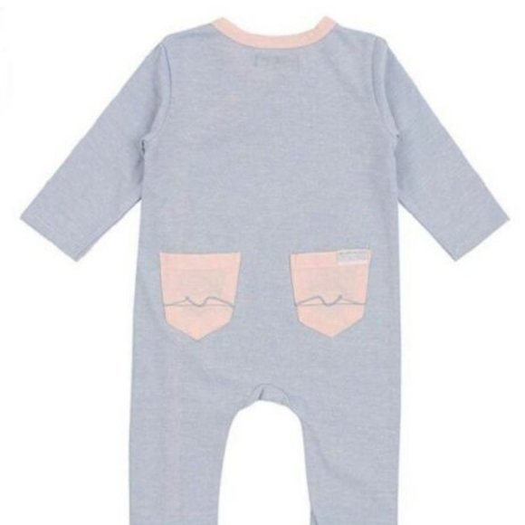 7 FOR  ALL MANKIND Baby Girl Coverall One Piece - Picture 2 of 2